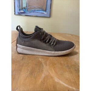 Sorel Shoes Womens 9 Out N About Low Sneakers Green  Leather/ Suede Waterproof